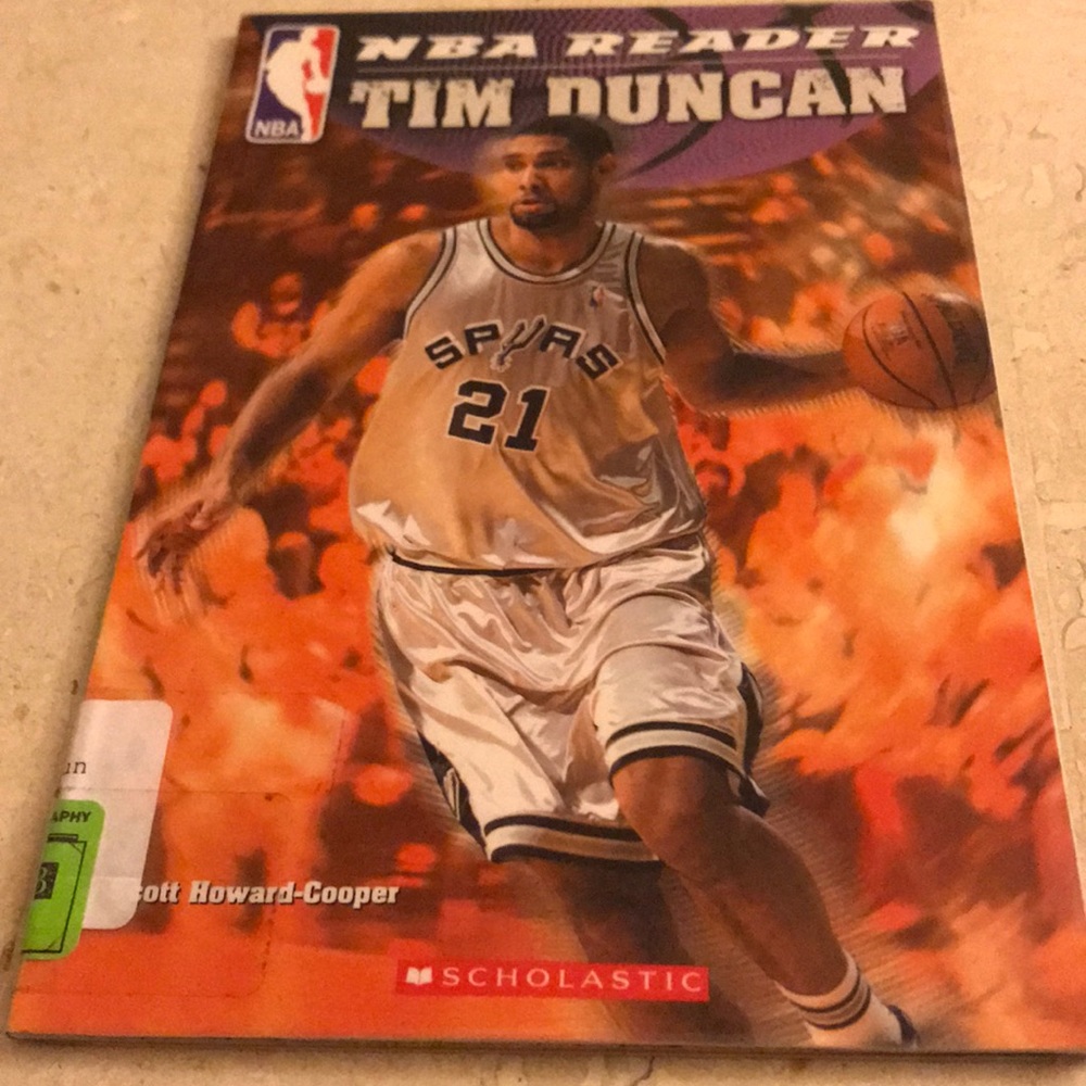 NBA Reader Tim Duncan book